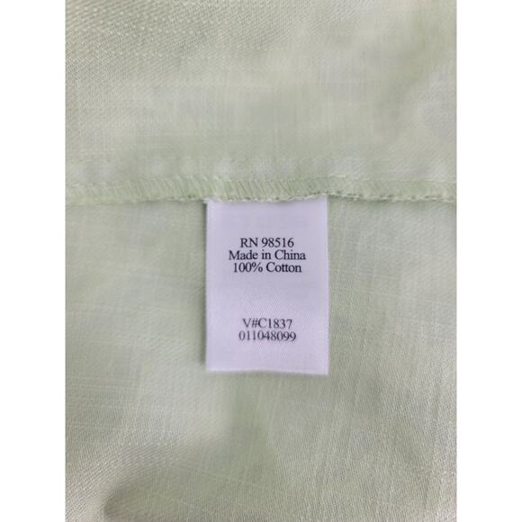 Coldwater Creek Womens Green Floral Print Snap Front Jacket Sz Small 100% Cotton - Picture 10 of 10